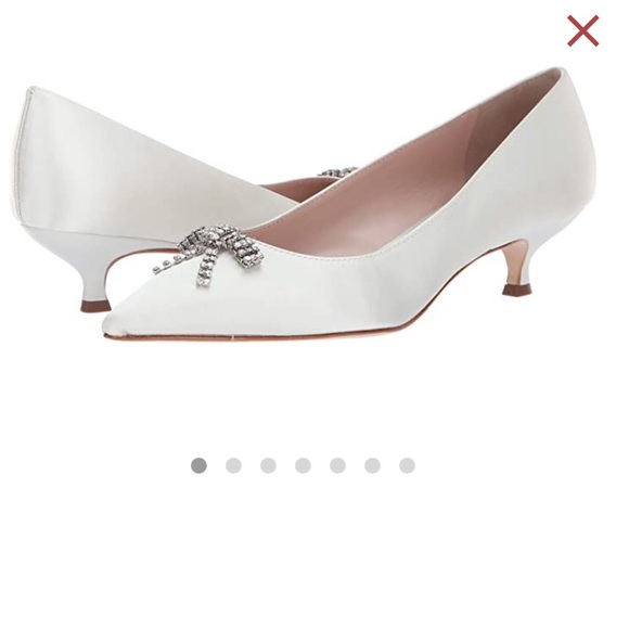 NWT Kate Spade New York Derbie Kitten Heel - Ivory - Picture 2 of 12